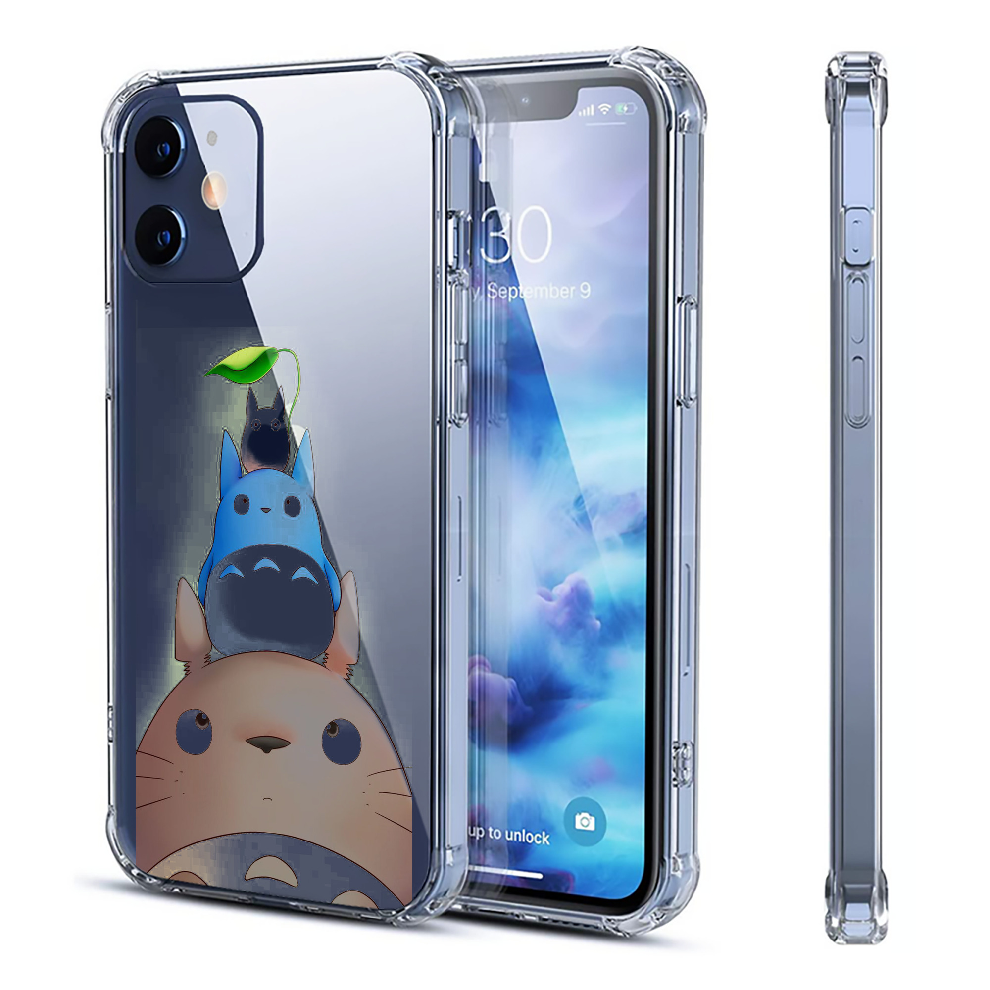 （画像用） となりのトトロ 草壁メイ 草壁サツキ My Neighbor Totoro Satsuki Kusakabe Mei Kusakabe 【iPhone 12シリーズ対応】透明スマホケース（クリアソフトケース）